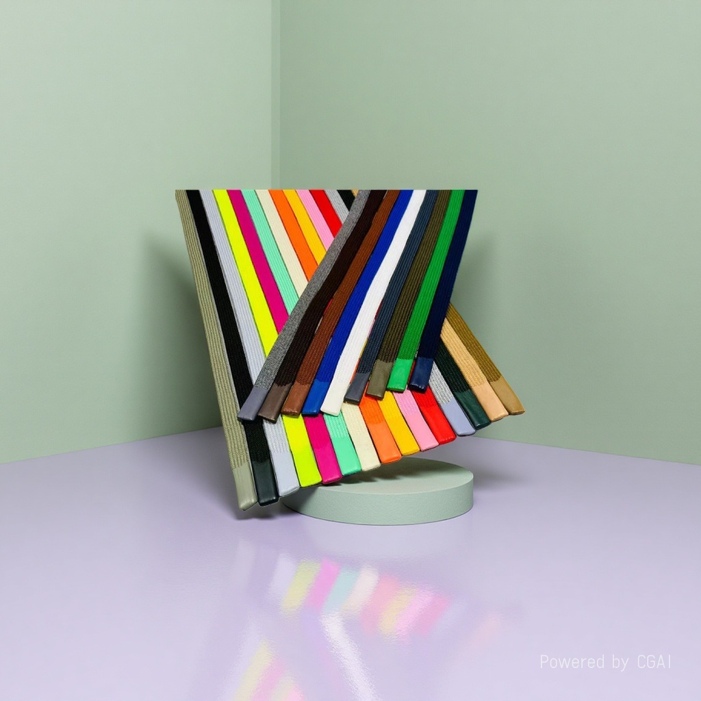 Rainbow gradient polyester webbing, colored ribbon edge-wrapped fabric strip pull tape, nylon 10mm Application Scenario