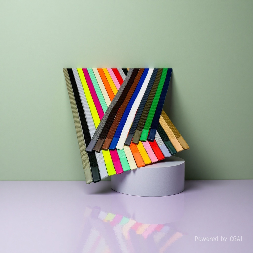 Rainbow gradient polyester webbing, colored ribbon edge-wrapped fabric strip pull tape, nylon 10mm Specification image