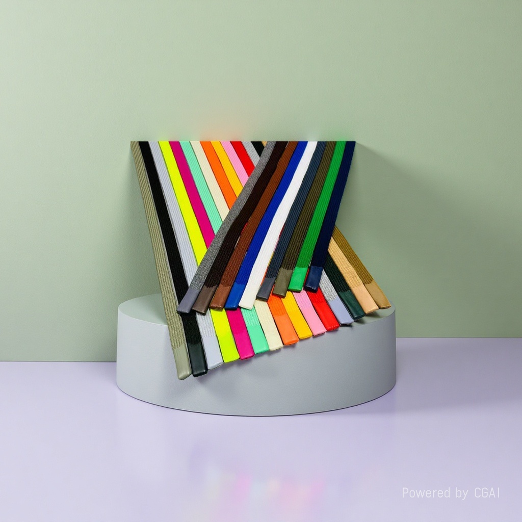 Rainbow gradient polyester webbing, colored ribbon edge-wrapped fabric strip pull tape, nylon 10mm