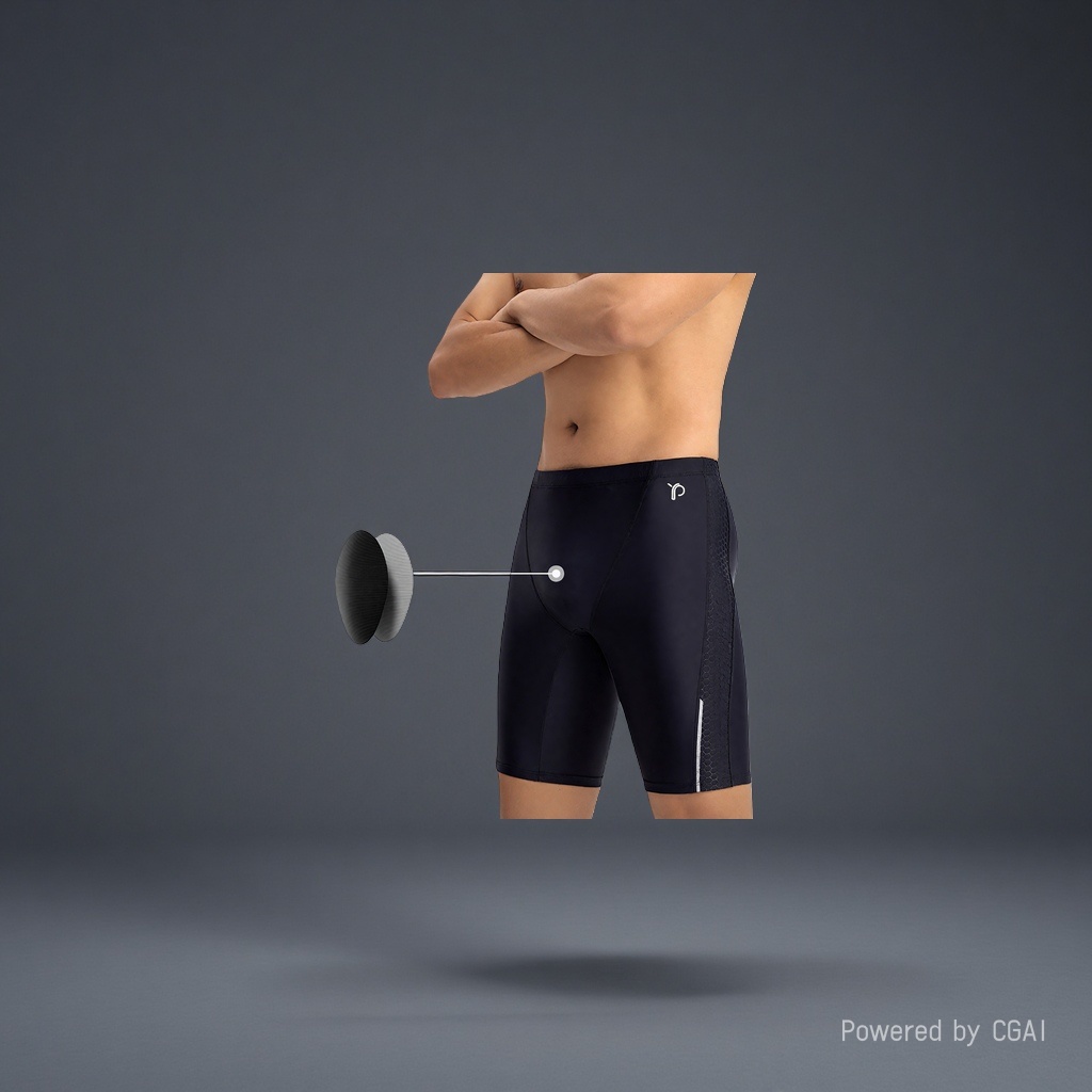 Men's sports shorts, quick-drying breathable swimming trunks, men's swimming trunks, quick-drying pants details Picture