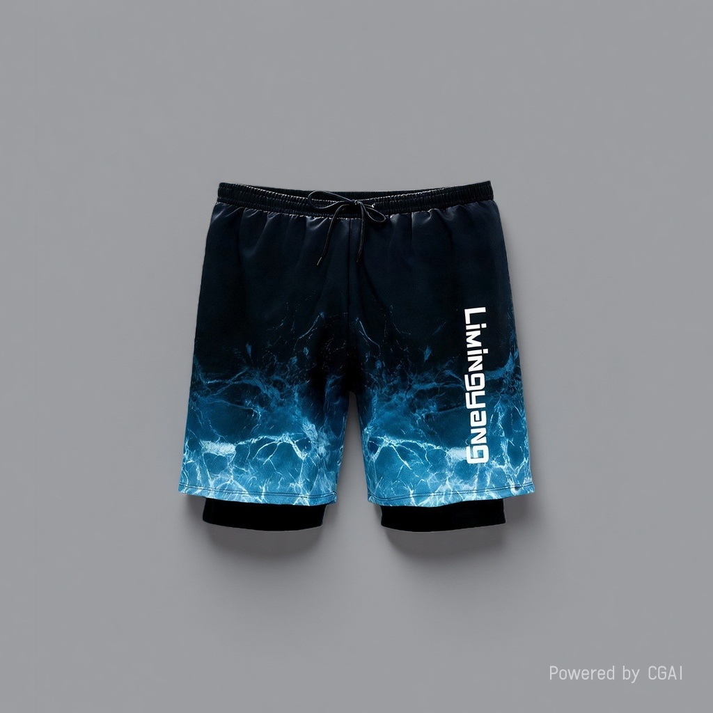 Quick-drying swimming trunks for men: Breathable, lightweight, comfortable, large-sized, slim fit details Picture