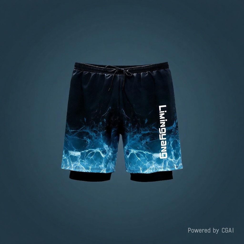 Quick-drying swimming trunks for men: Breathable, lightweight, comfortable, large-sized, slim fit Specification image