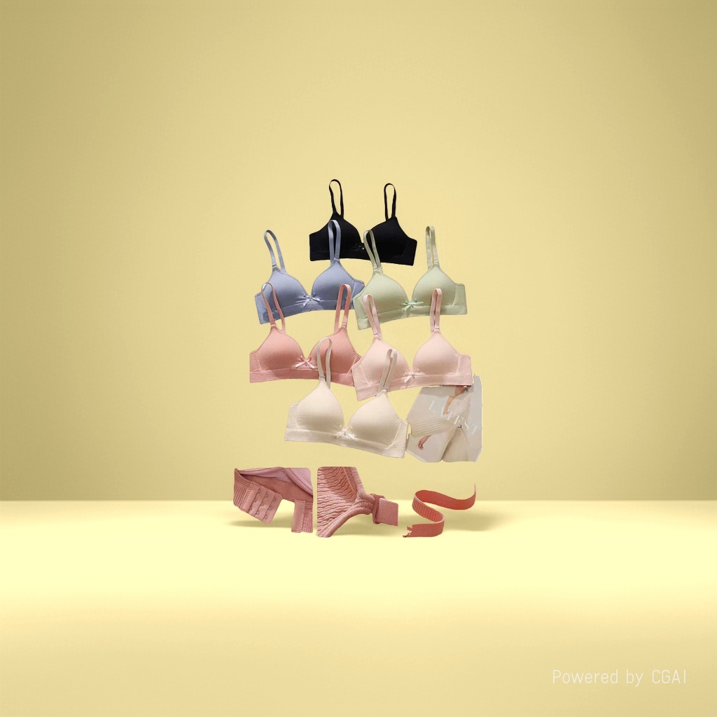 Multi-color bras without steel rings, beautiful back halter tops, women's slimming and sexy underwear, women's underwear