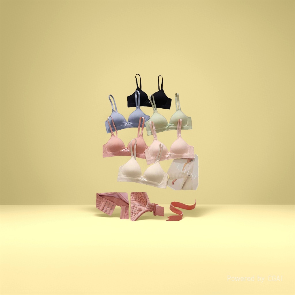 Multi-color bras without steel rings, beautiful back halter tops, women's slimming and sexy underwear, women's underwear Specification image