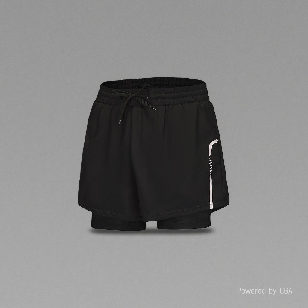 Huamian black sports shorts and sweatpants 180g anti-slip, breathable and thickened style