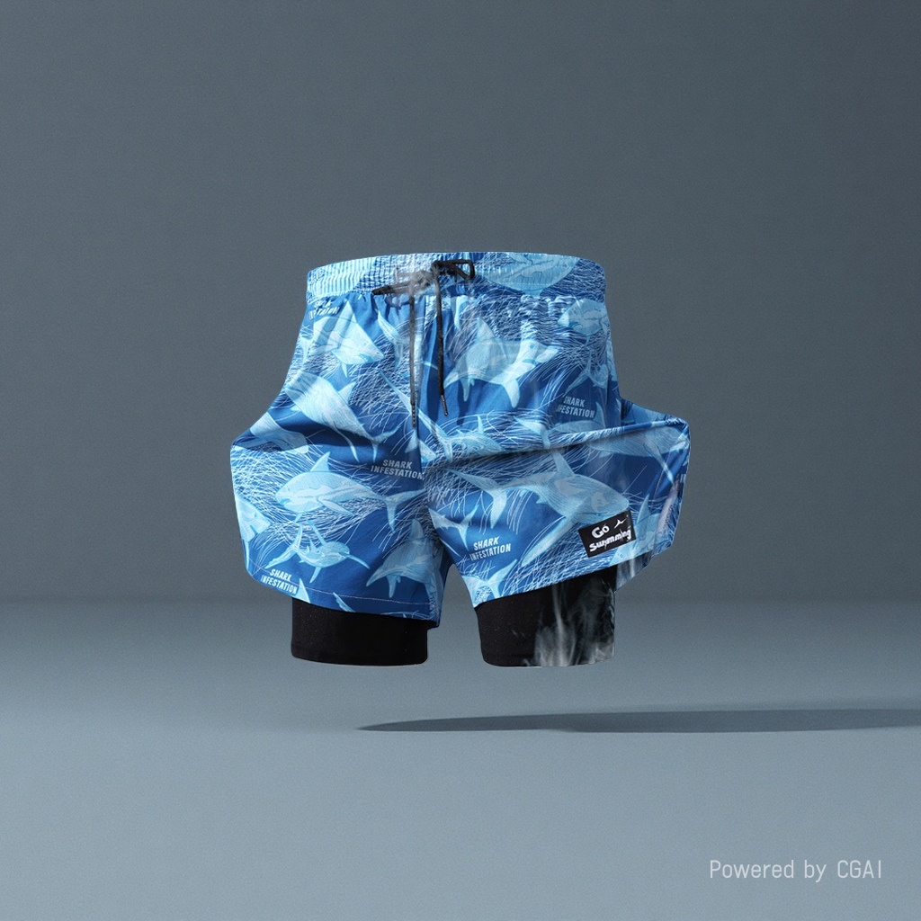 Moisture-wicking and quick-drying swimming trunks for a cool summer. Swimming trunks, quick-drying swimming trunks