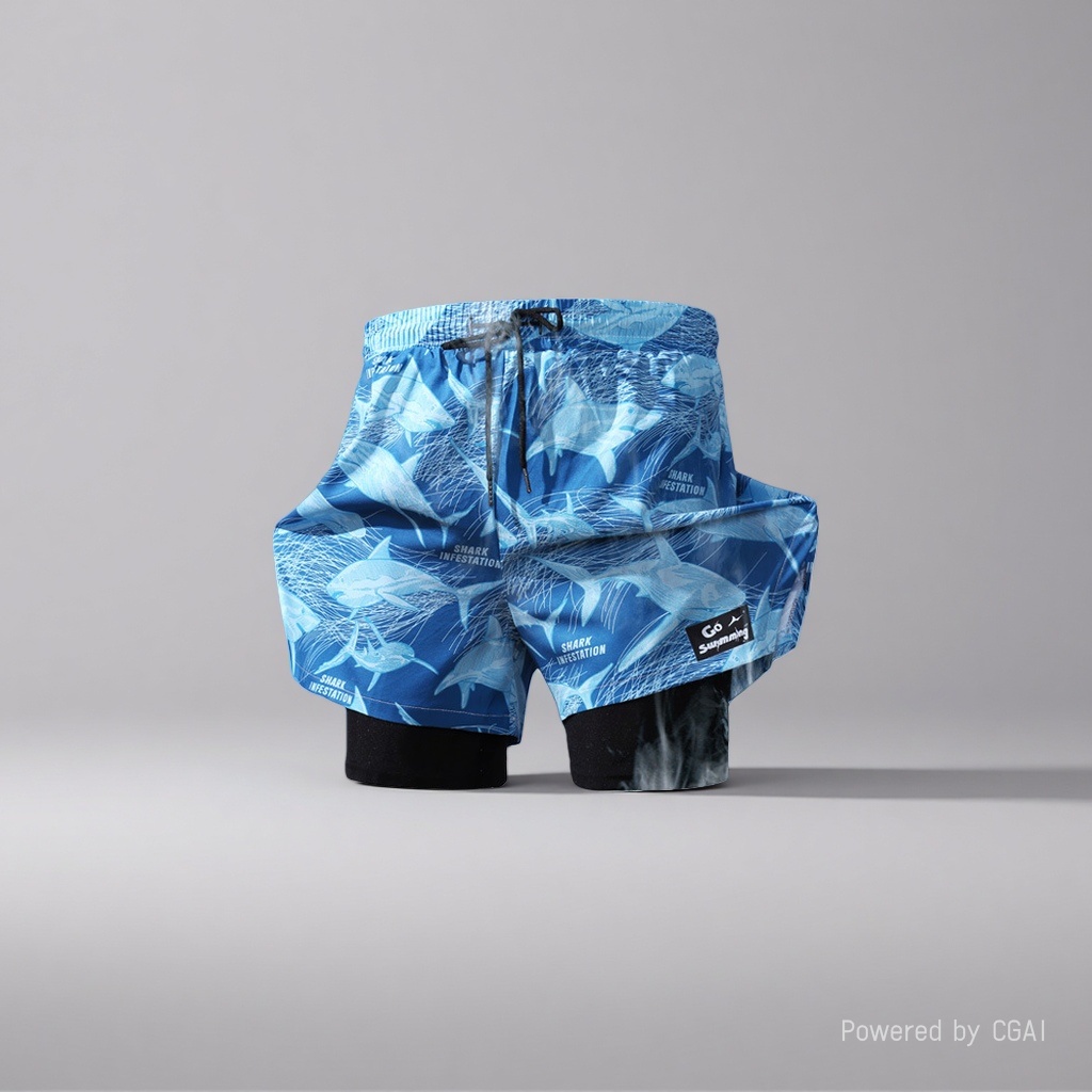 Moisture-wicking and quick-drying swimming trunks for a cool summer. Swimming trunks, quick-drying swimming trunks Specification image