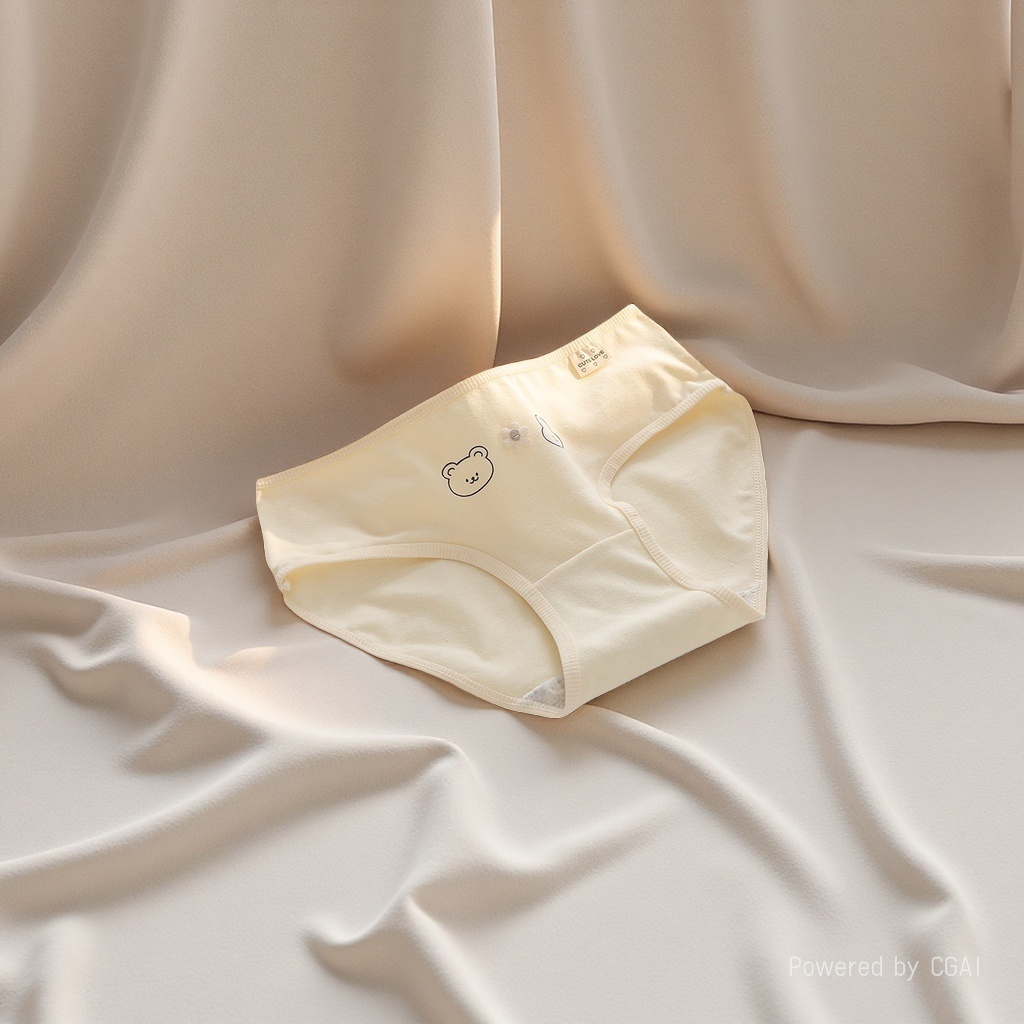 Light-colored cotton women's briefs and lace underpants are breathable and comfortable for daily wear