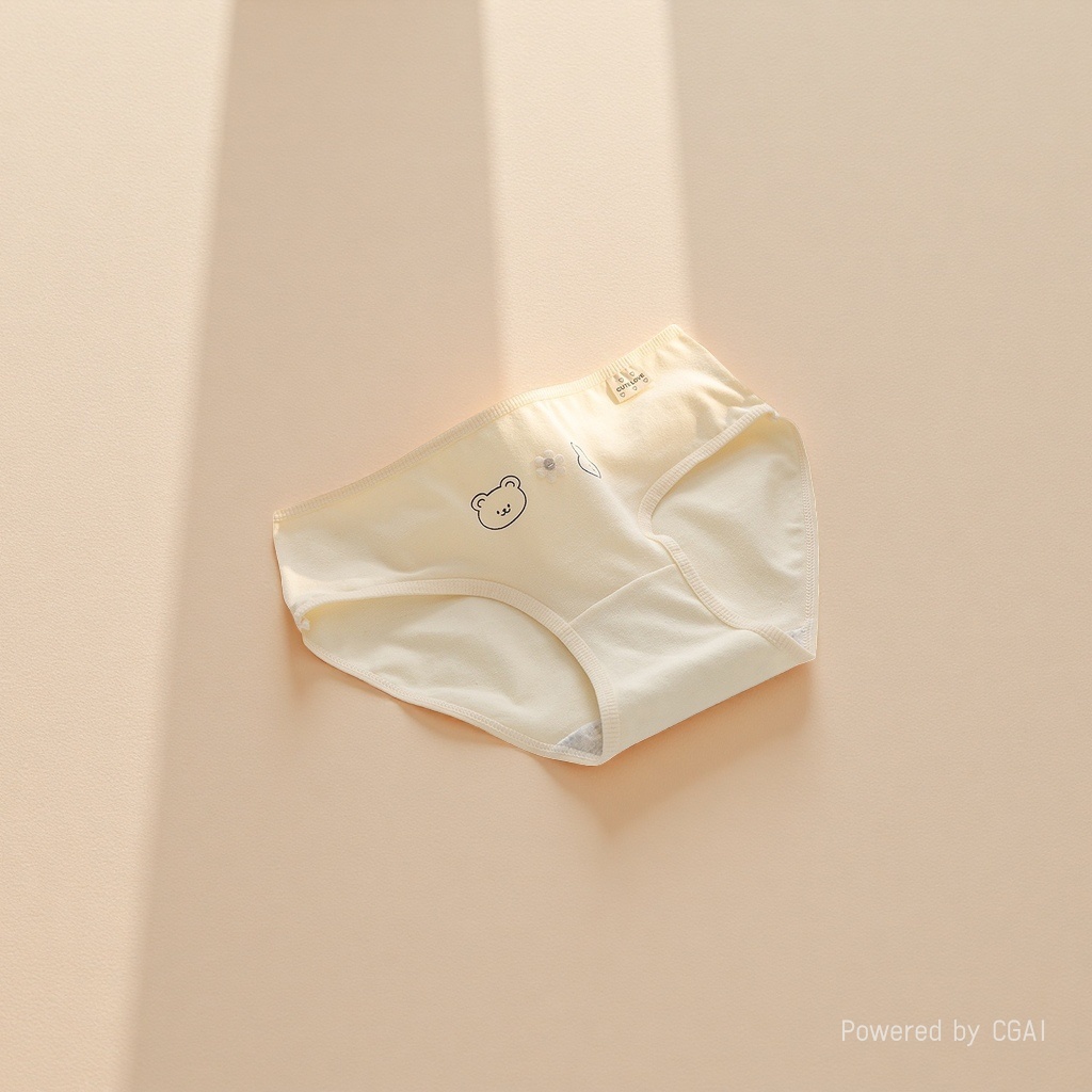 Light-colored cotton women's briefs and lace underpants are breathable and comfortable for daily wear details Picture