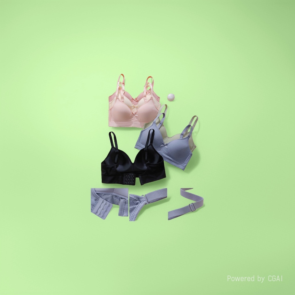 Yimeiman C103 multi-color bras without underwire are comfortable and breathable. They feature a slimming and sexy design with a beautiful back and a halter top. They are women's underwear Specification image