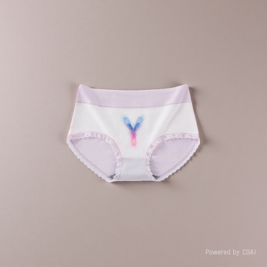 Thick, breathable and comfortable pink lace-trimmed women's underwear for daily wear