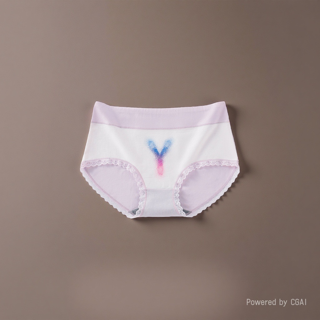 Thick, breathable and comfortable pink lace-trimmed women's underwear for daily wear Specification image