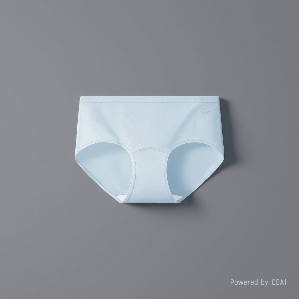 Light blue pure cotton seamless underpants for women made of mulberry silk are breathable and comfortable Specification image