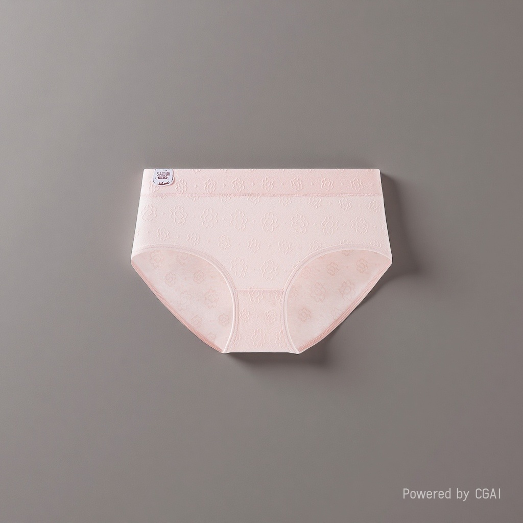 Pink patterned pure cotton seamless underpants, women's briefs, underwear, mulberry silk Application Scenario