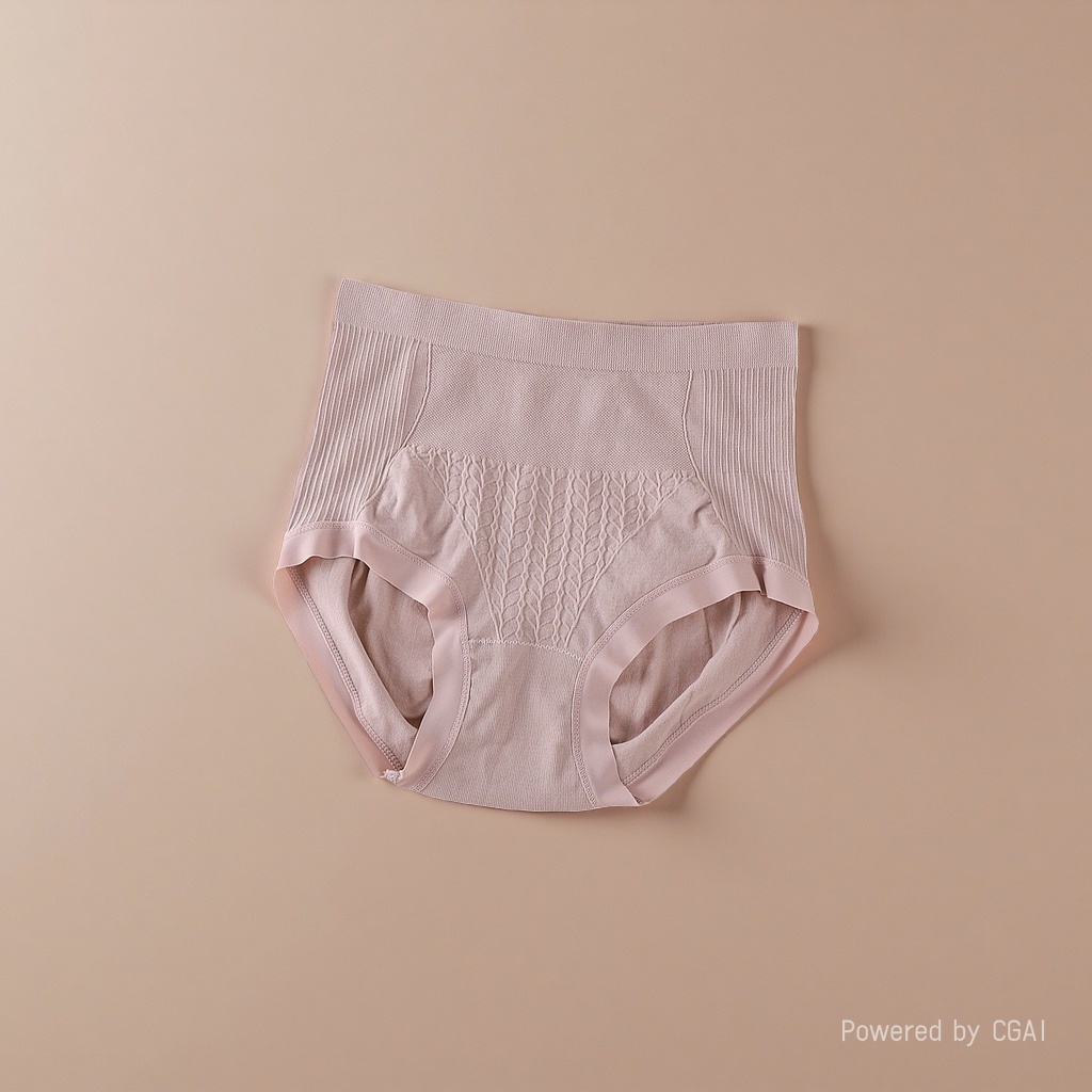 Light pink high-waisted, seamless pure cotton mulberry silk women's underwear triangle main body Application Scenario