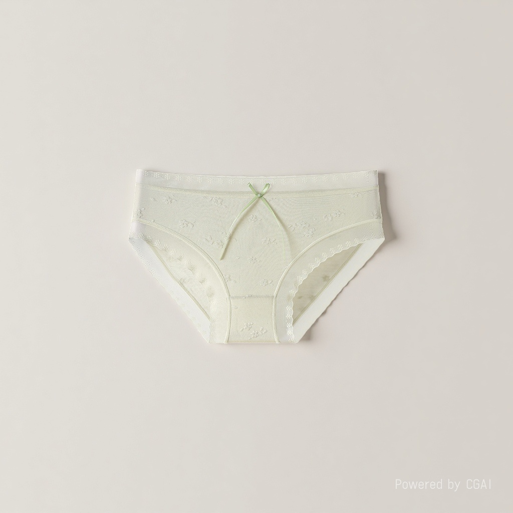 The light-colored lace women's underpants are breathable, comfortable and soft Specification image