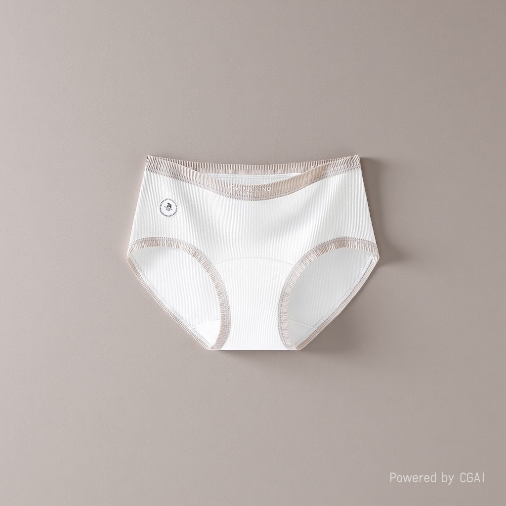 White lace women's underwear, breathable, comfortable, seamless pure cotton underwear for women