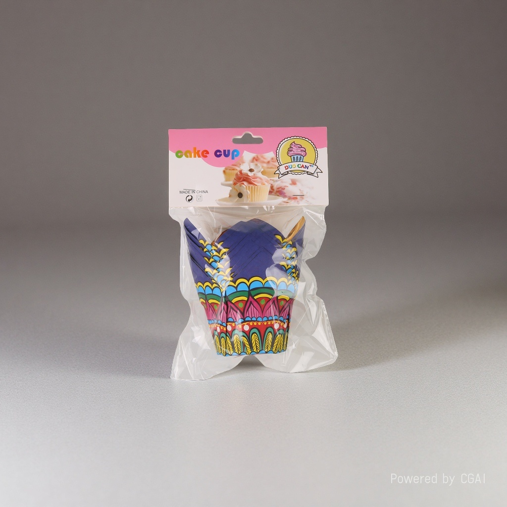 波西米亚铝箔郁金香杯5*7.5cm 12个/卡