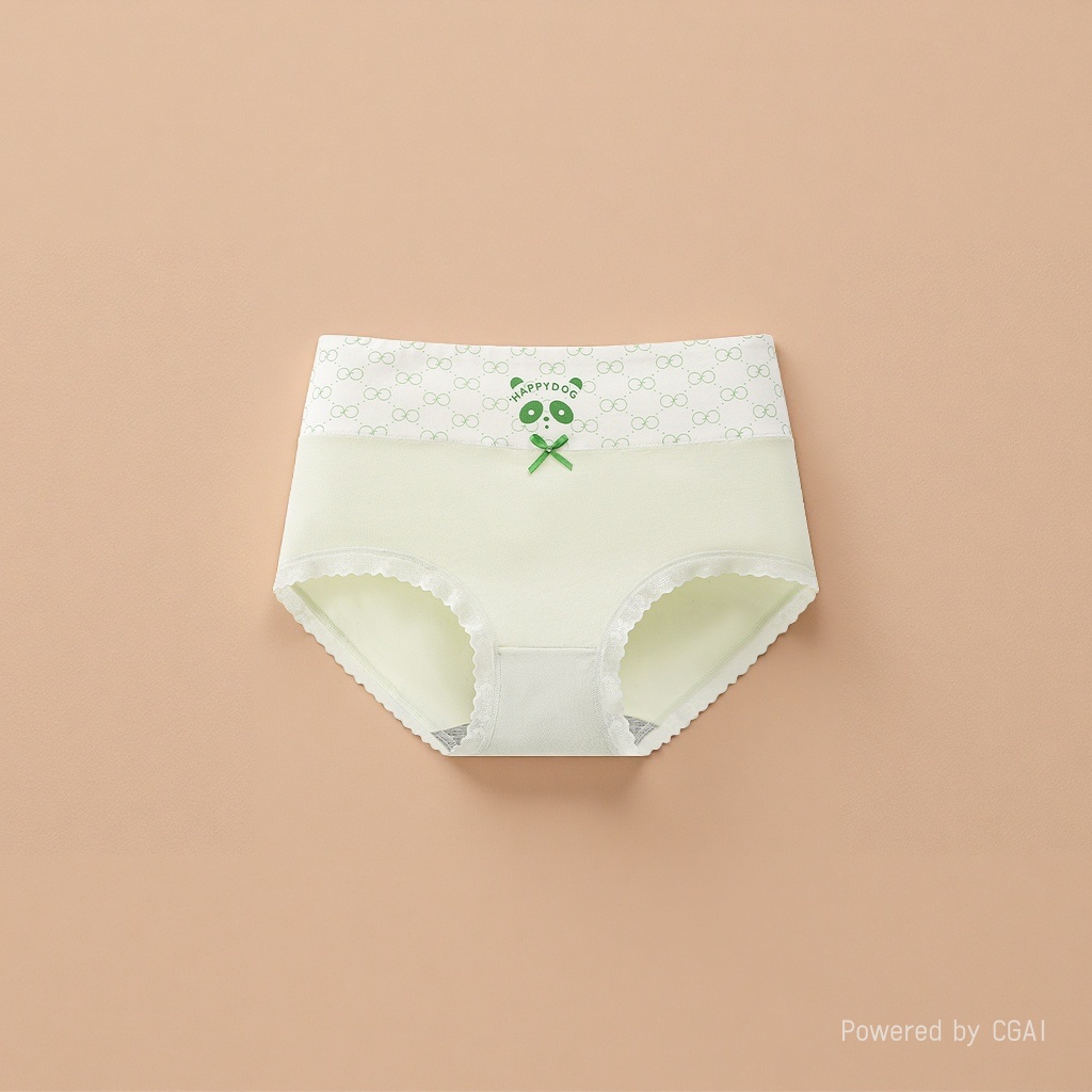 Light green pure cotton seamless underwear, women's briefs, undergarments, mulberry silk Application Scenario