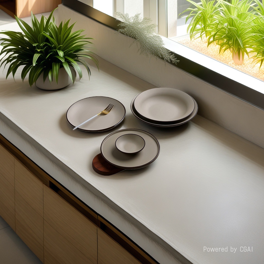 Square bowl, plate, set of tableware, bowls, plates, bowls, plates, tableware, souvenirs, gift plates, forks Application Scenario