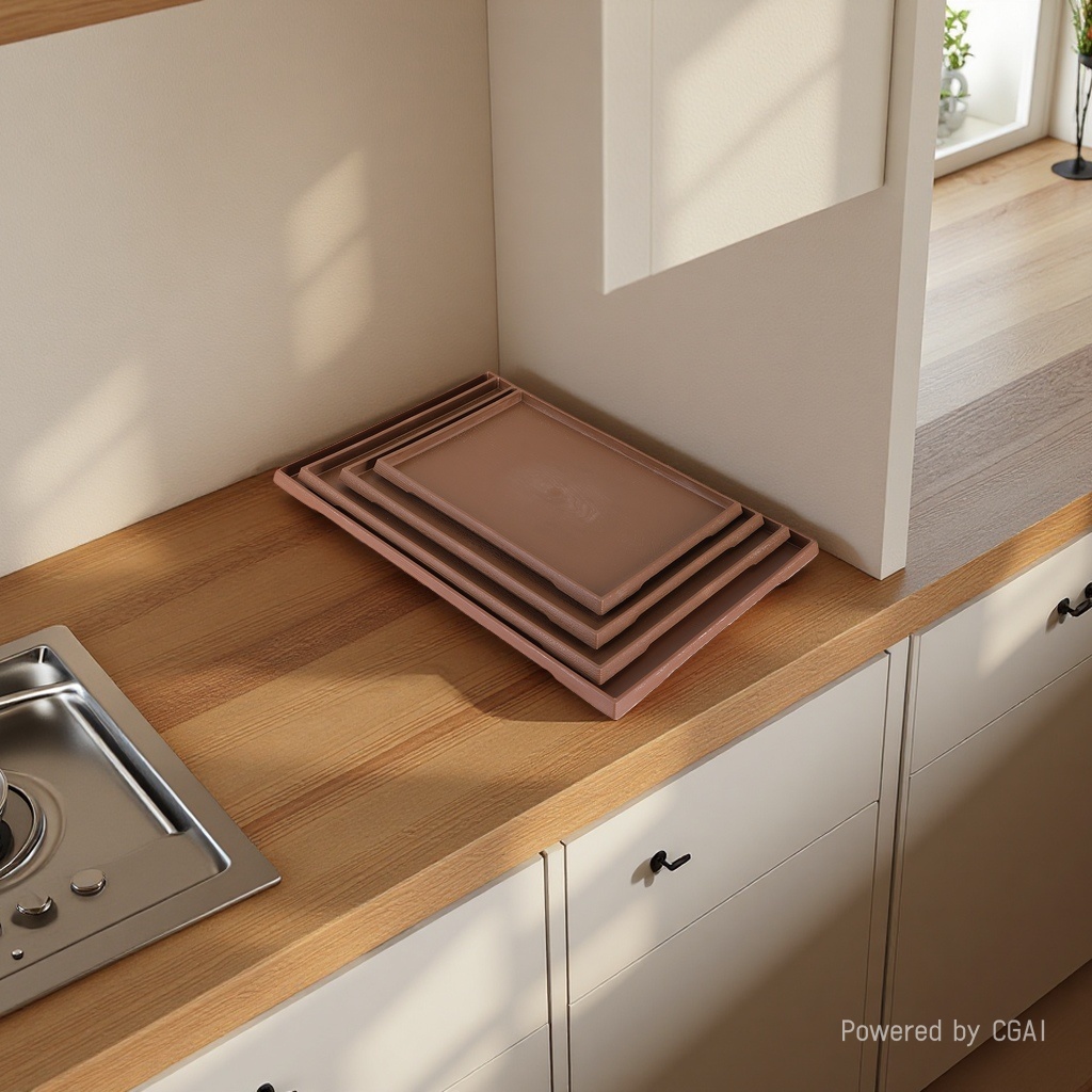 Brown boat-shaped kraft paper lunch box tray, honeycomb board plastic plate, indoor decoration bear Application Scenario