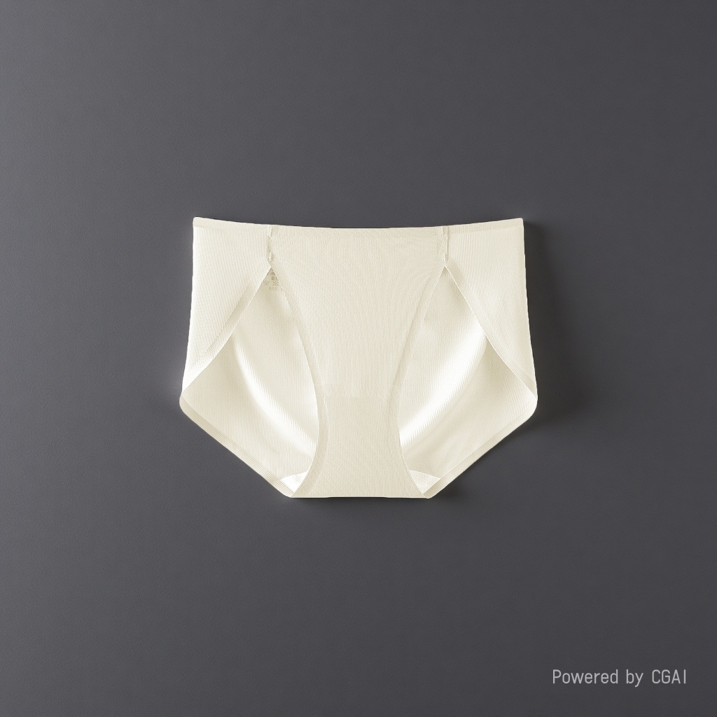 Beige high-waisted pure cotton seamless women's underwear and silk women's briefs Application Scenario
