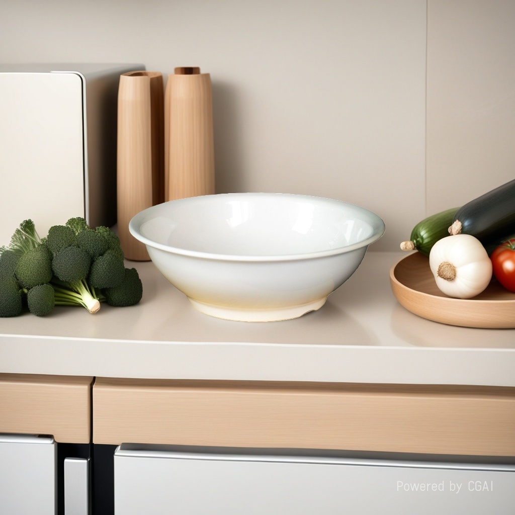 White ceramic square salad bowl, instant noodle bowl, melamine bowl, 180ml details Picture