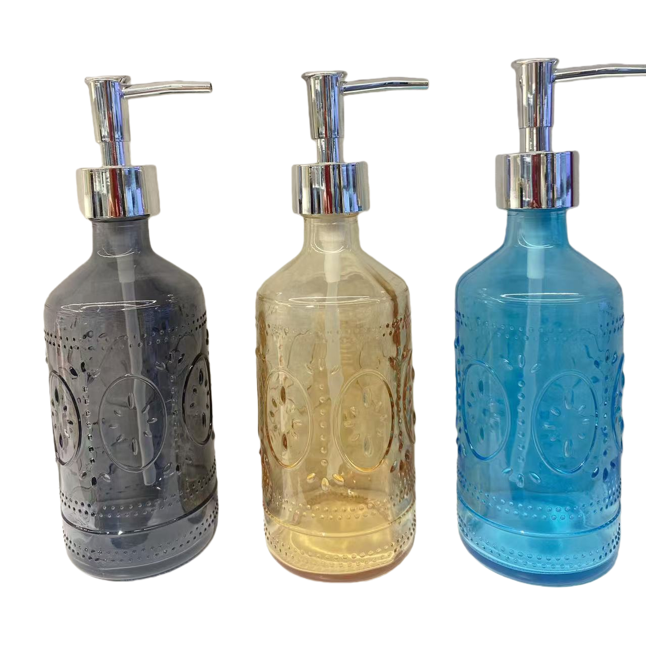 水槽皂液器/手动皂液器/不锈钢浴室皂液器/洗手液感应器/卫浴设备白底实物图