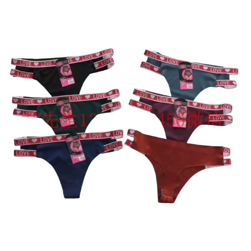 European and American wholesale foreign trade seamless LOVE English with sexy thong Application Scenario