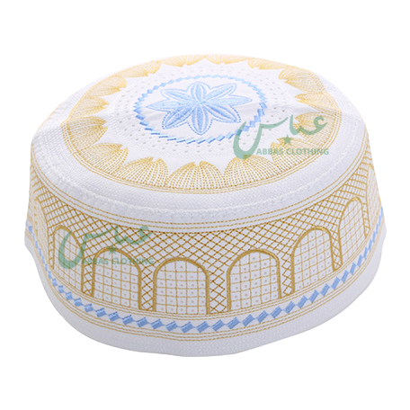 Arab men's embroidered prayer hats in stock for wholesale Item Picture