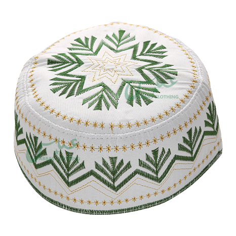Arab men's embroidered prayer hat in stock for wholesale 3 Item Picture