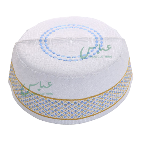 Arab men's embroidered prayer hat in stock for wholesale 5 Item Picture
