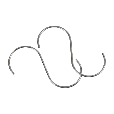 Solid stainless steel S-hooks have good load-bearing capacity Item Picture