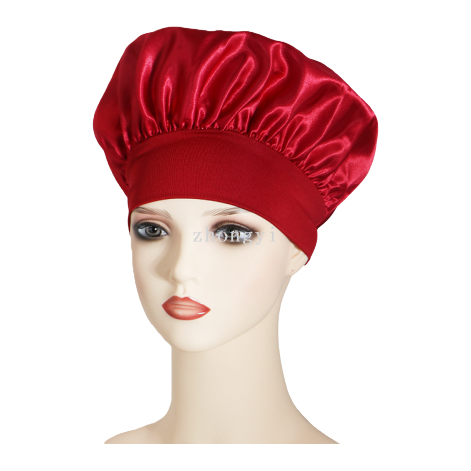 Cross-border best-selling solid-color wide-brimmed stretch adult nightcap, men's and women's fashionable hair care and beauty bath cap, colored Ding cap. 135938256 Item Picture