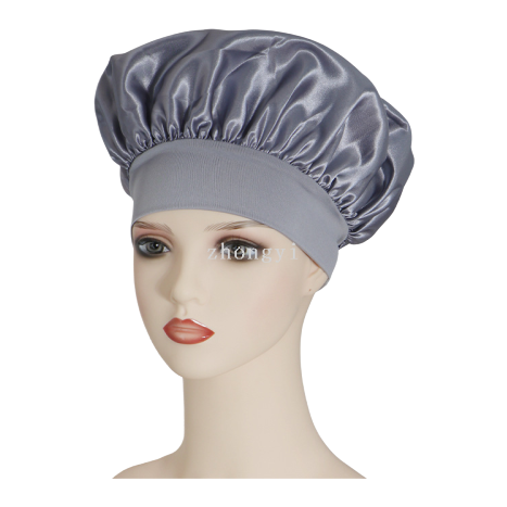 Cross-border best-selling solid-color wide-brimmed stretch adult nightcap, men's and women's fashionable hair care and beauty bath cap, colored Ding cap 140019070 Item Picture