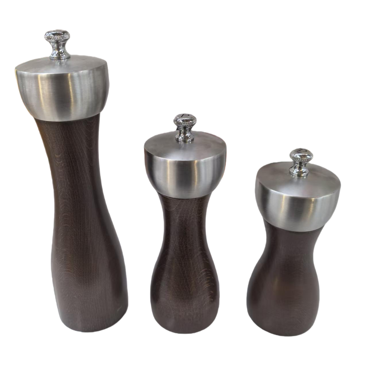 Pepper grater, salt shaker, kitchen storage, stainless steel, wooden, high-quality kitchenware Item Picture
