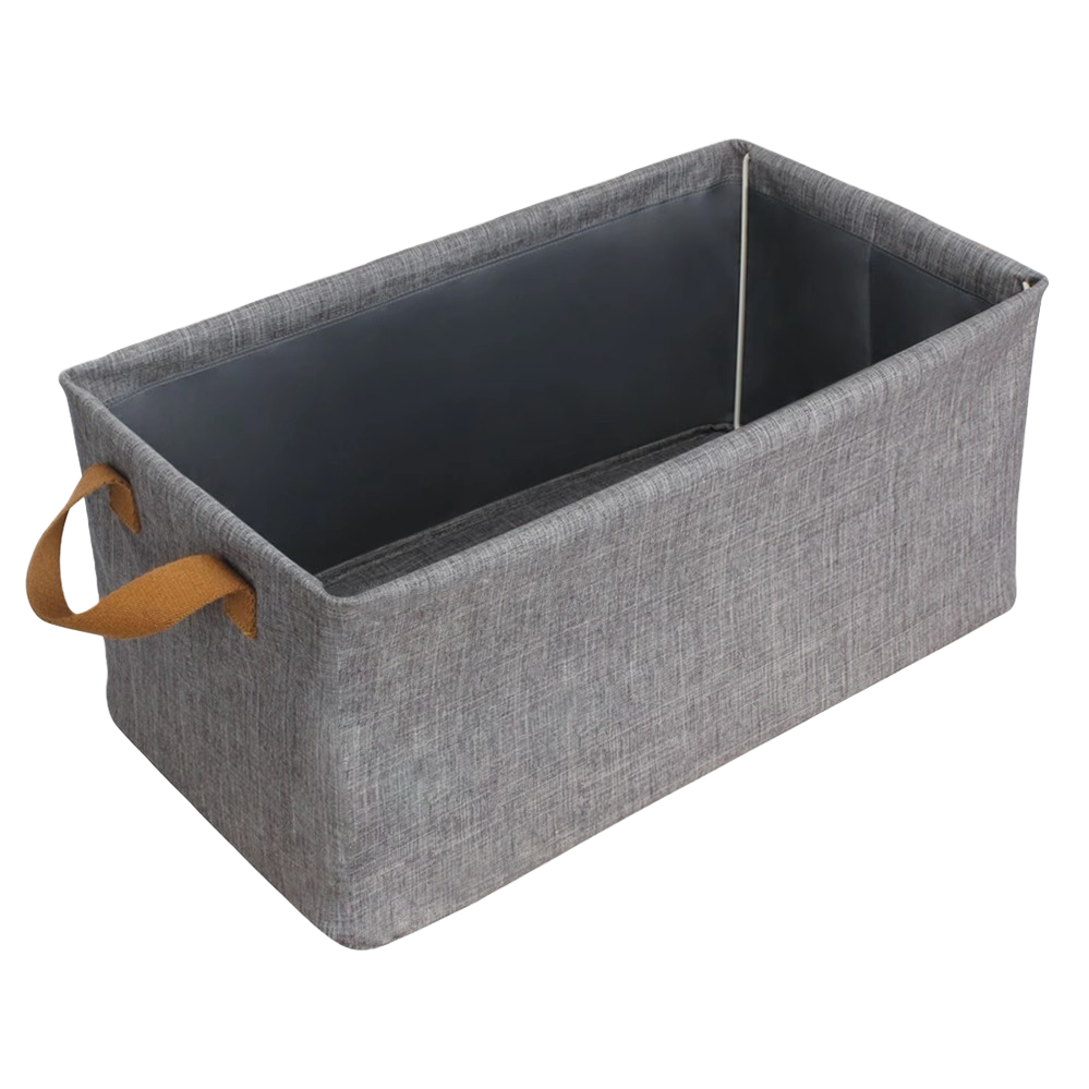Grey fabric storage box, main body, wooden tissue box, hotel tissue box, craft paper box Item Picture