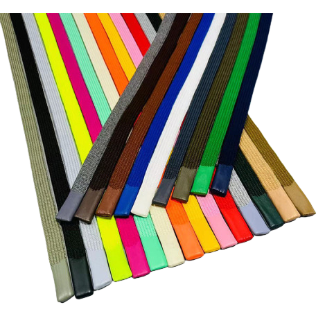 Rainbow gradient polyester webbing, colored ribbon edge-wrapped fabric strip pull tape, nylon 10mm Item Picture