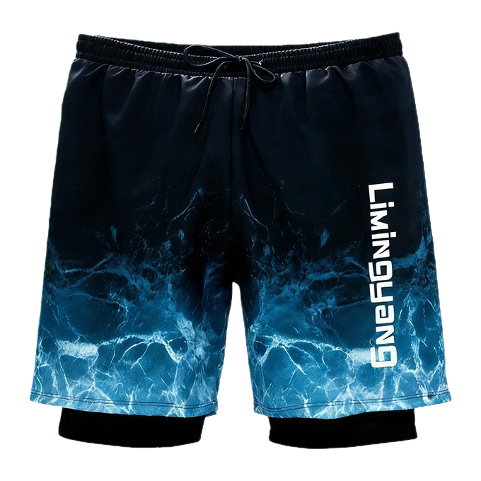 Quick-drying swimming trunks for men: Breathable, lightweight, comfortable, large-sized, slim fit Item Picture