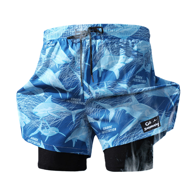 Moisture-wicking and quick-drying swimming trunks for a cool summer. Swimming trunks, quick-drying swimming trunks Item Picture