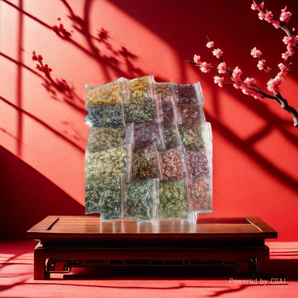 小菠萝扣线圈100个装 编绳结饰品配件线圈手工编绳手绳diy材料包