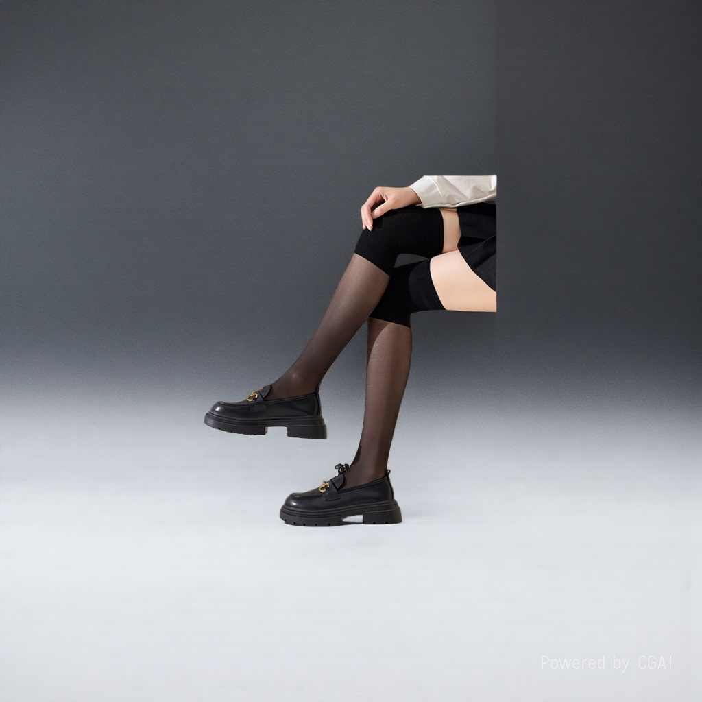 Black stockings for girls are sexy in summer. Thickened fleshy stockings and calf socks for girls are cute in summer details Picture
