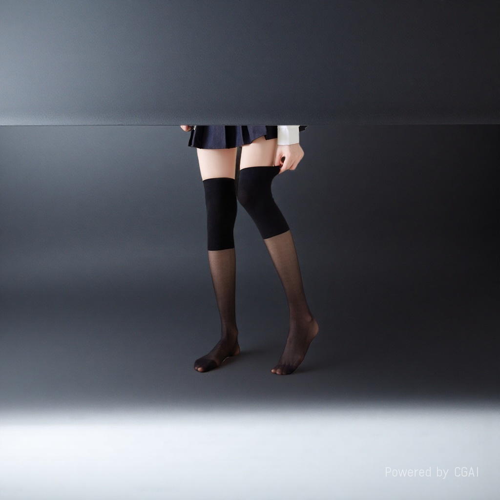 Paonas negro sobre la rodilla medias mujer verano sexy medias de baile niños medias pisando calcetines Application Scenario