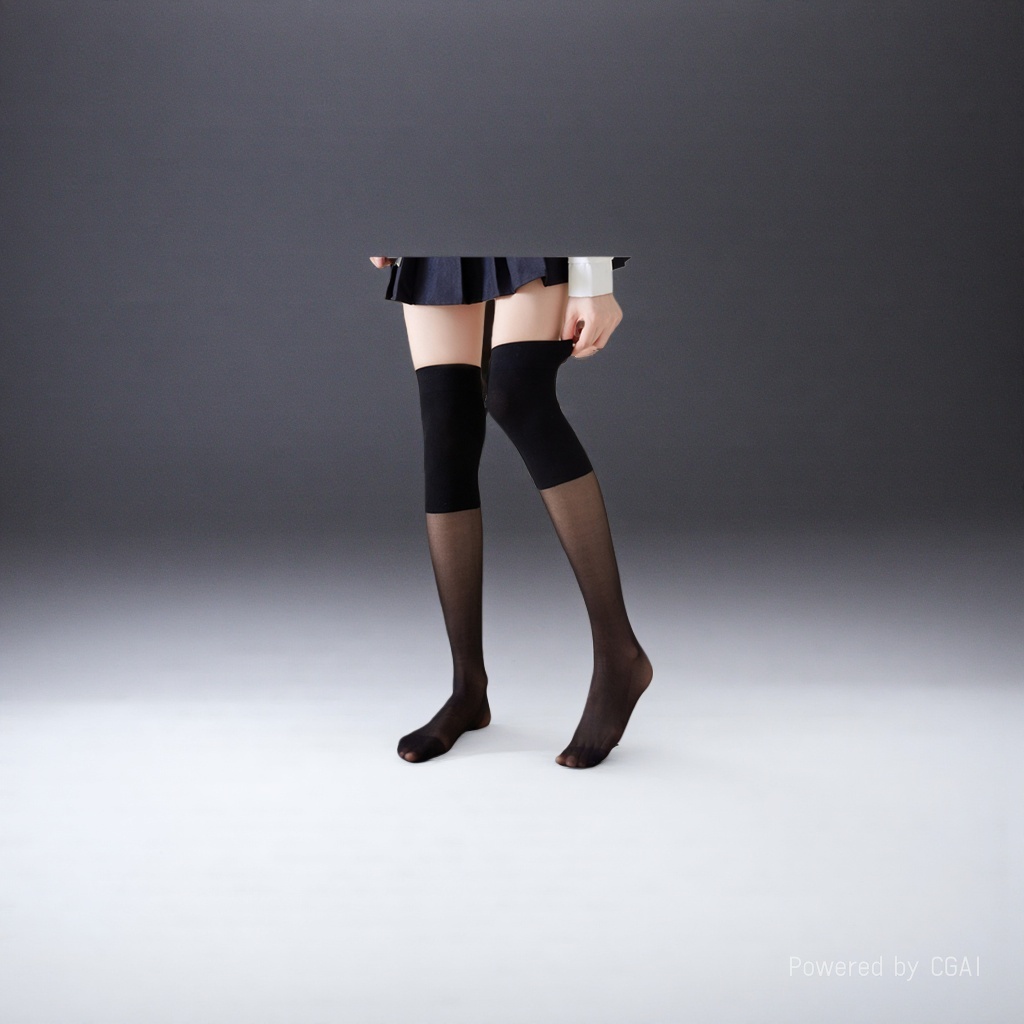 Paonas negro sobre la rodilla medias mujer verano sexy medias de baile niños medias pisando calcetines Specification image