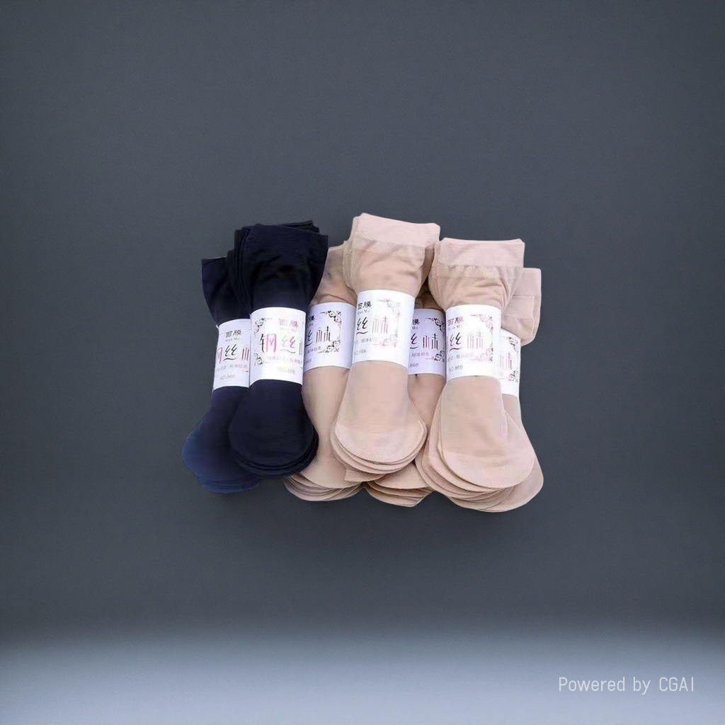 Bingbing Dui Dui's candy-colored women's mid-calf summer thin style socks Specification image