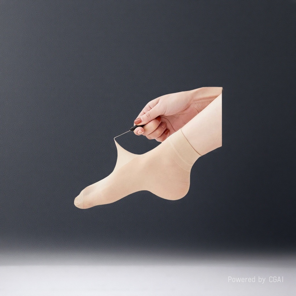 Silicone waterproof sock covers for baby feet in Yiwu + flesh-colored short socks for the ankles Specification image