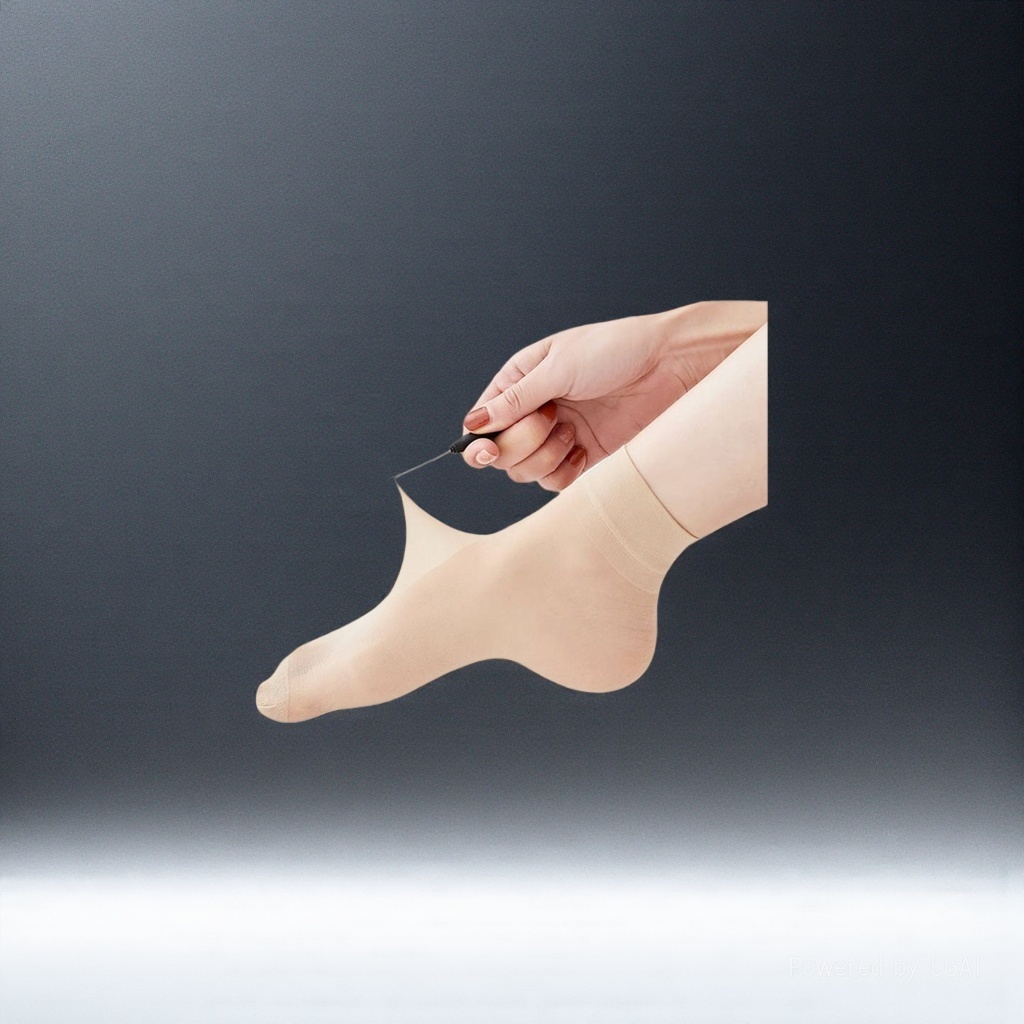 Silicone waterproof sock covers for baby feet in Yiwu + flesh-colored short socks for the ankles