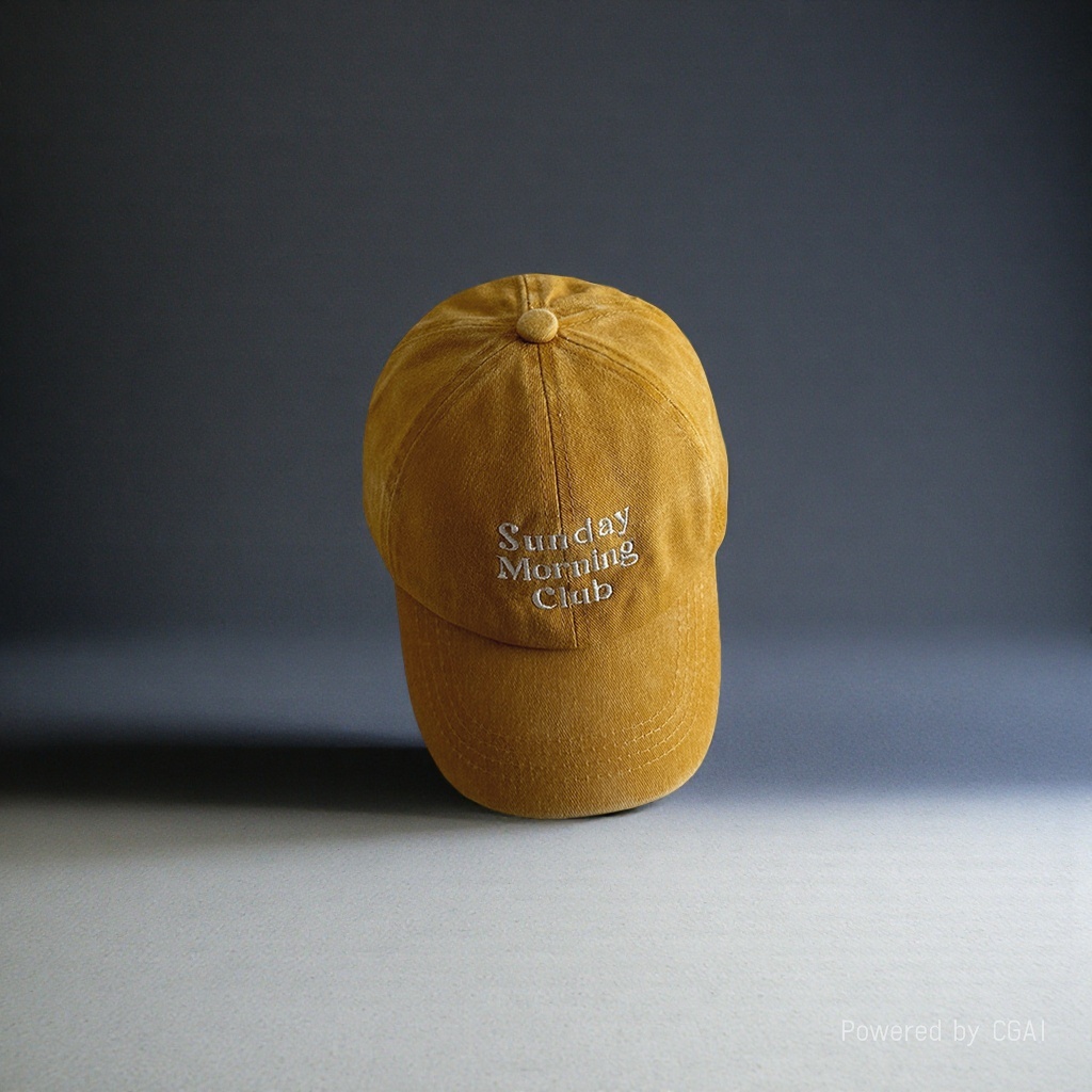 Yellow baseball cap, adult sun protection hat, straw hat, thickened and breathable Specification image