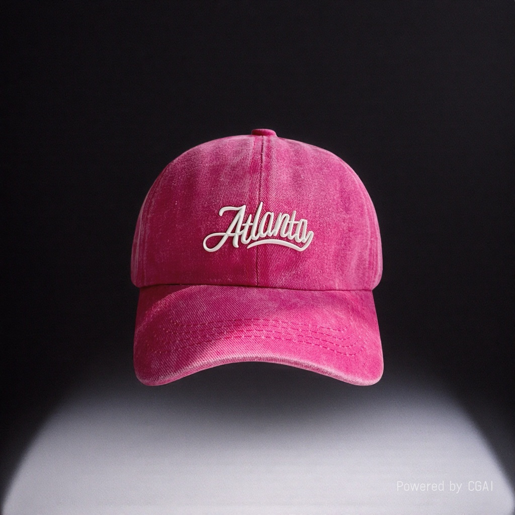 Pink baseball cap, adult sun protection hat, straw hat, cap + cap Specification image