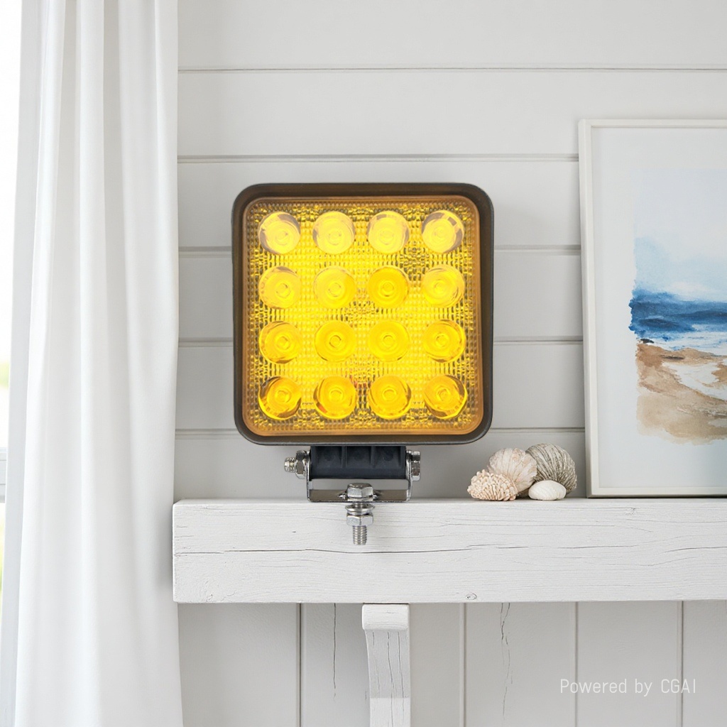 The LED yellow light chip square LED light source is high-brightness, energy-saving and durable details Picture